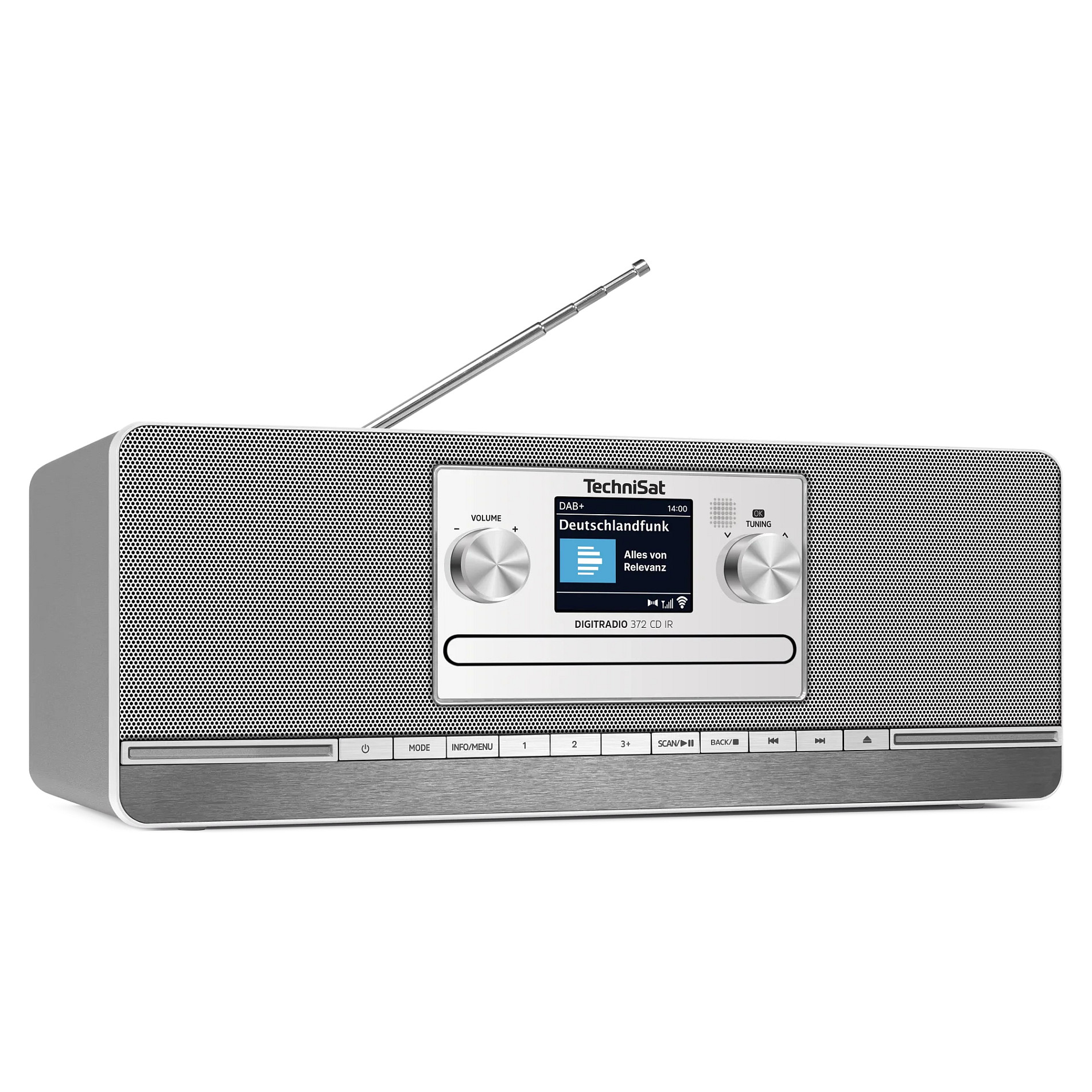 Digitalni radio TECHNISAT DIGITRADIO 372 CD IR (DAB+, FM, Internet, CD, Bluetooth) Srebrni-8