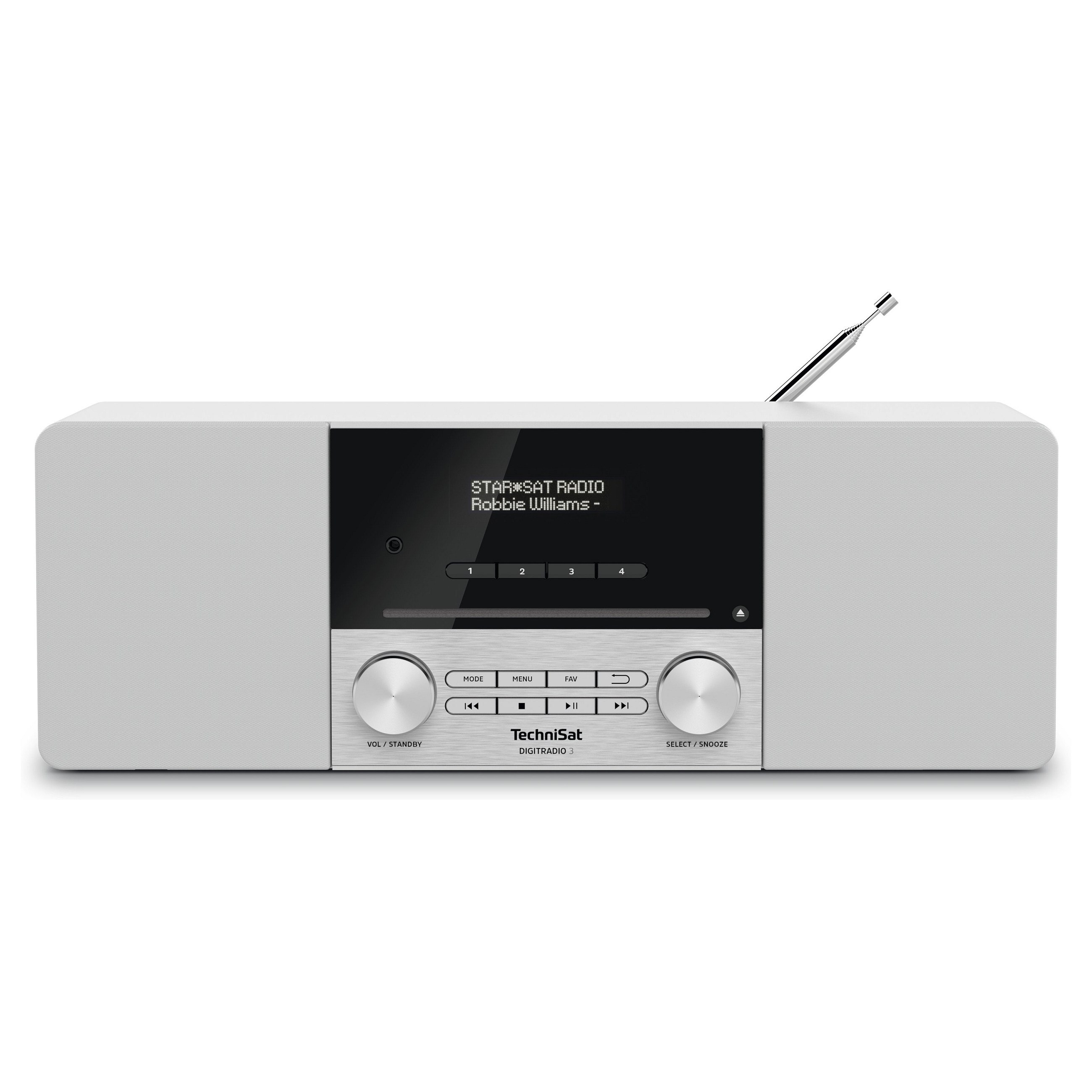 Digitalni radio TECHNISAT DIGITRADIO 3 (DAB+, FM, CD, Bluetooth), bijela boja