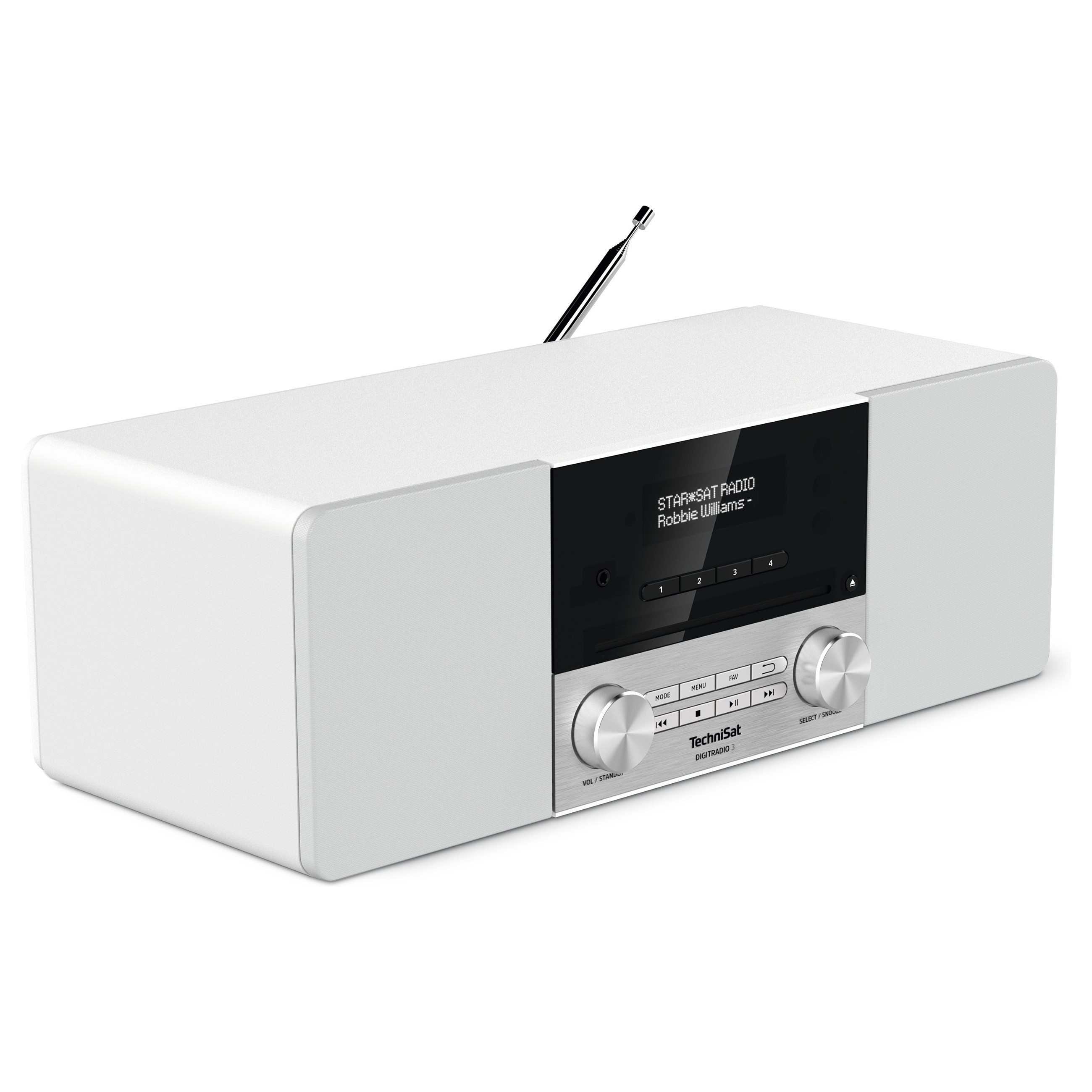 Digitalni radio TECHNISAT DIGITRADIO 3 (DAB+, FM, CD, Bluetooth), bijela boja-2