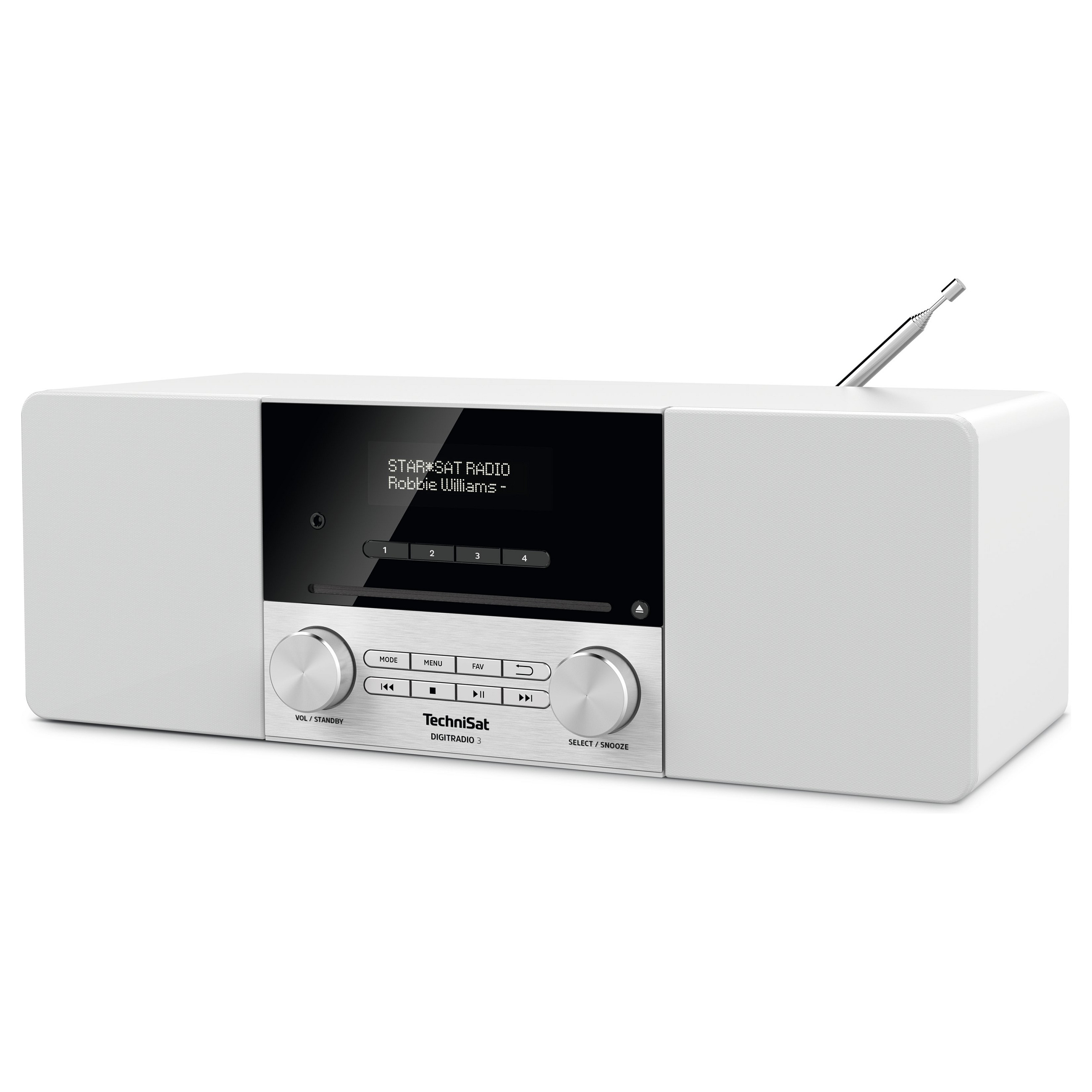 Digitalni radio TECHNISAT DIGITRADIO 3 (DAB+, FM, CD, Bluetooth), bijela boja-3