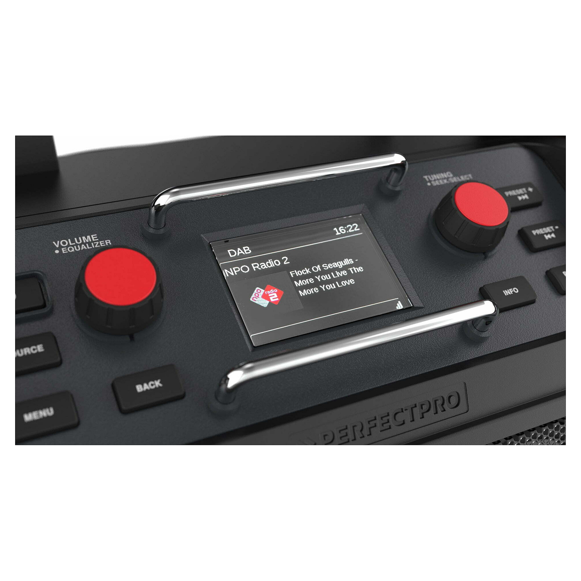 Radio prijemnik za gradilište PERFECTPRO ROCKPRO (DAB+, FM, Bluetooth, IP65)-4