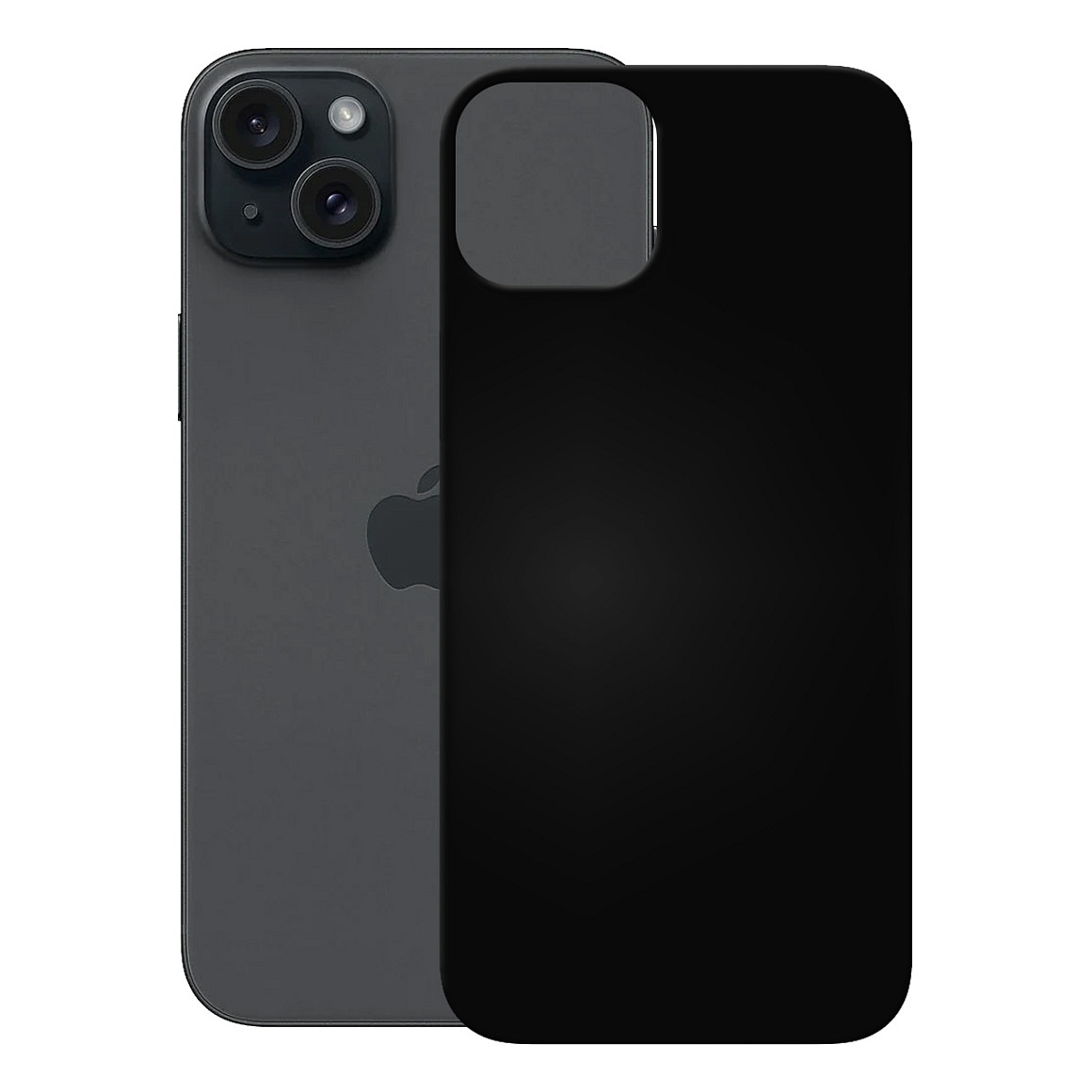 Zaštitna maska PEDEA Soft TPU Case za iPhone 15 Plus, crna-0
