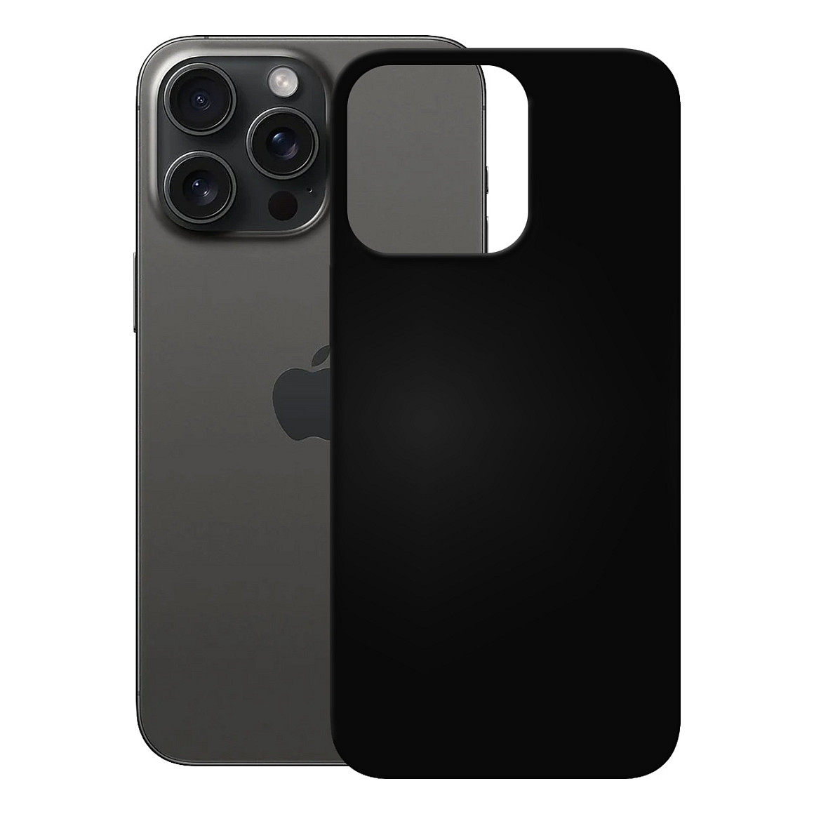 Zaštitna maska za mobitel PEDEA Soft TPU Case for iPhone 15 Pro (TPU, crna)-0