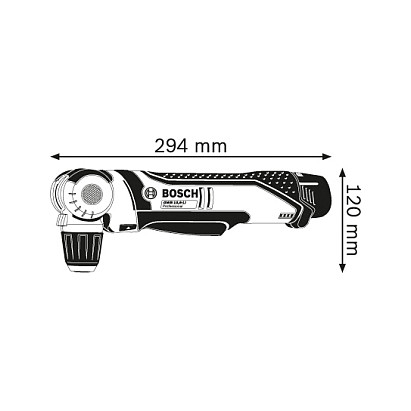 Akumulatorska kutna bušilica BOSCH GWB 12V-10 Professional (12V, 1300 o/min, bez baterije i punjača)-1