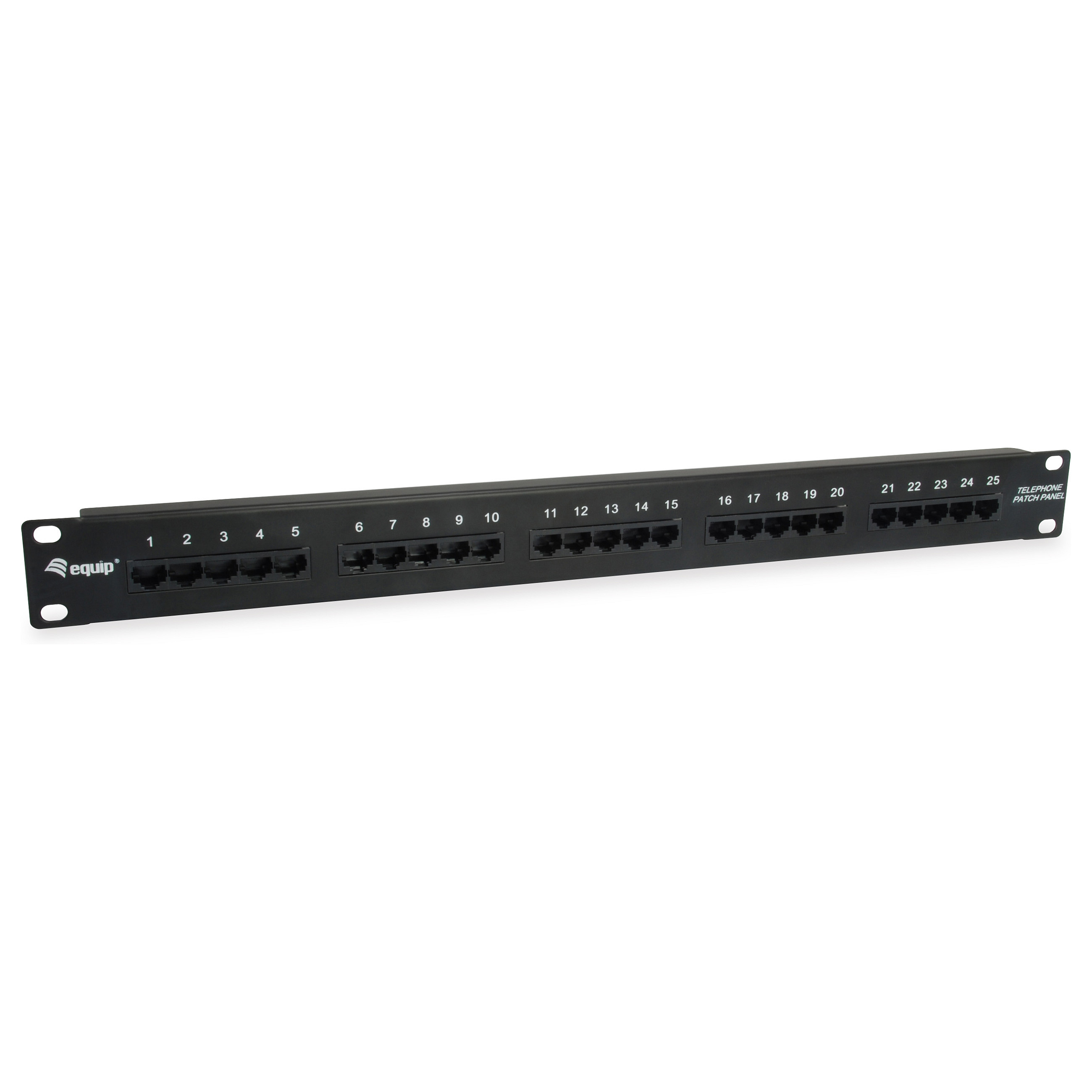 Patch panel EQUIP 25-portni Cat.3 ISDN (19", 1U, UTP, 25x RJ45)-0