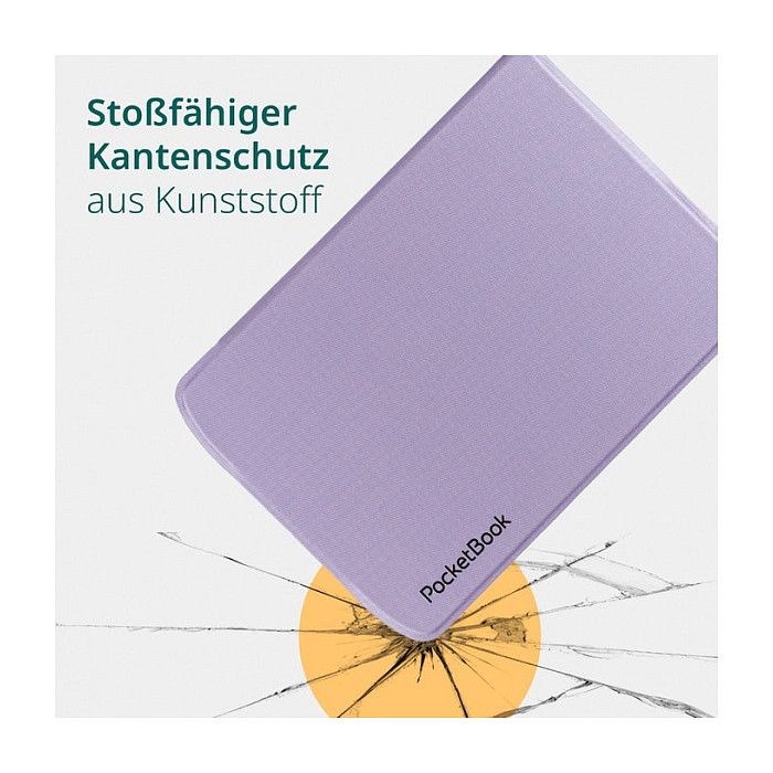 Zaštitna maska POCKETBOOK Shell Cover za Era (Transparent Light Purple)-5