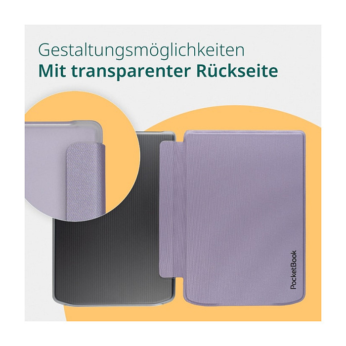 Zaštitna maska POCKETBOOK Shell Cover za Era (Transparent Light Purple)-6