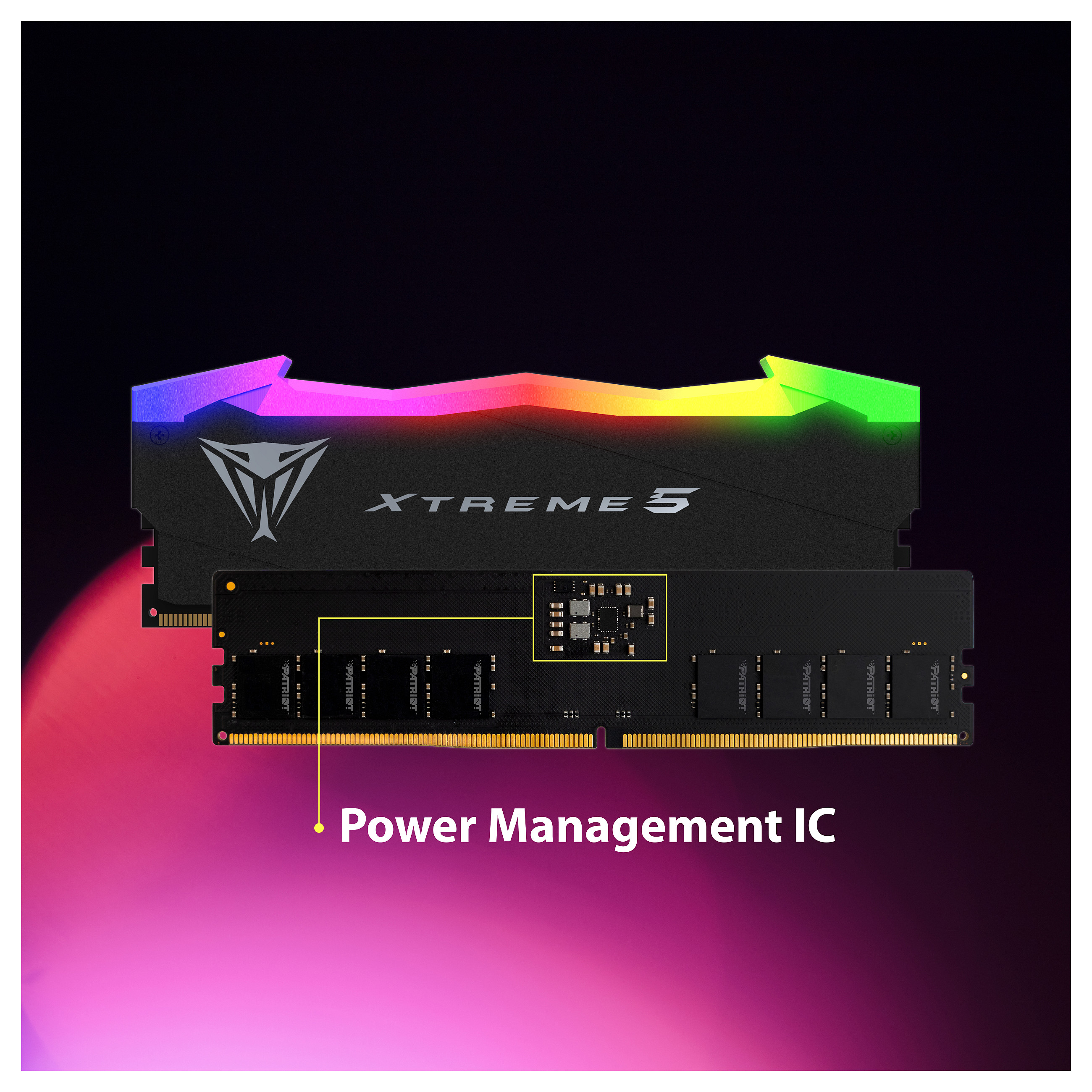 DDR5 Memorija PATRIOT Viper Xtreme 5 RGB 48GB (2x24GB) 7600MHz CL36 (PVXR548G76C36K)-9
