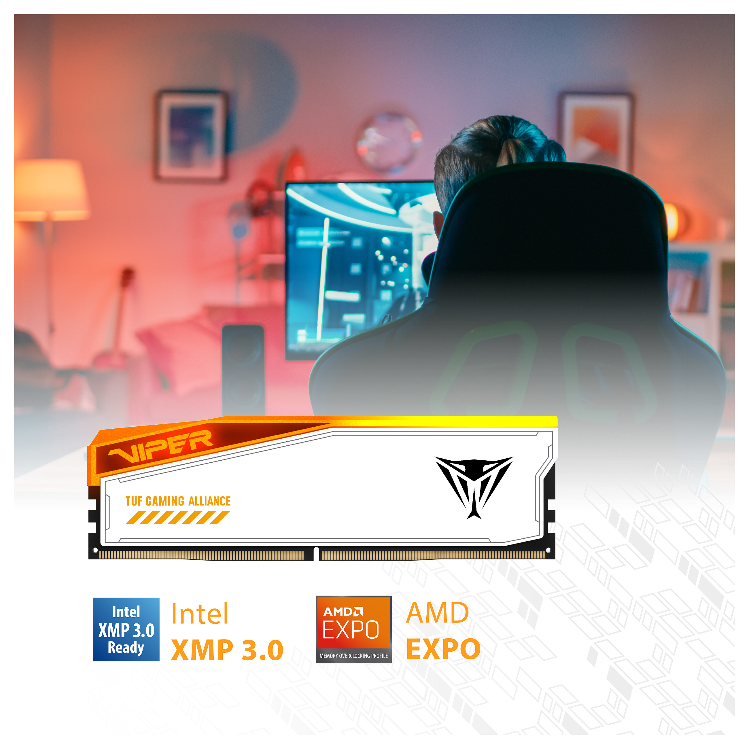 Radna memorija PATRIOT Viper Elite 5 TUF Gaming RGB 48GB (2x24GB) DDR5 6600MHz CL42-11