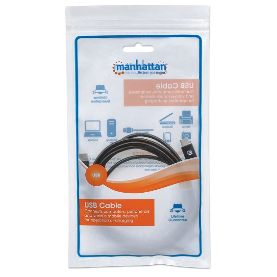 USB kabel MANHATTAN 353342 (USB-C na USB-C, 2.0, 60W, 3A, 1m) crni-2