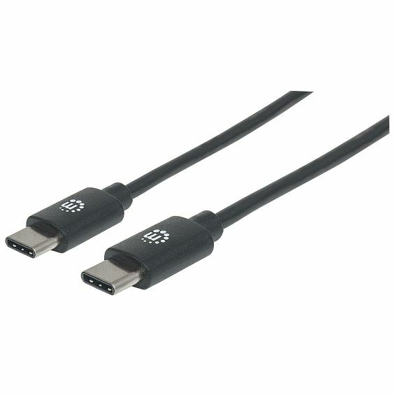 USB kabel MANHATTAN 353342 (USB-C na USB-C, 2.0, 60W, 3A, 1m) crni-0