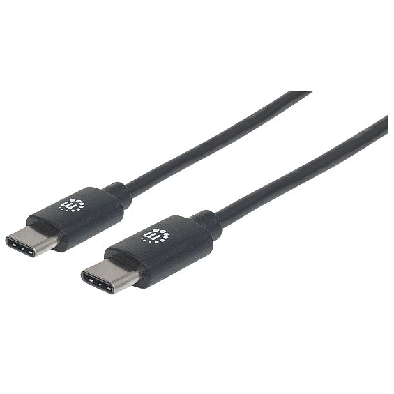Manhattan USB-C na USB-C 2.0 kabel 60W (3A), 2m, crni-0