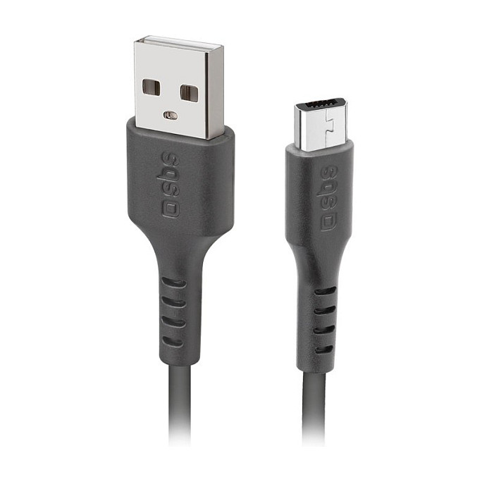 Kabel za punjenje i prijenos podataka SBS USB-A na Micro-USB (2m, crni)-0