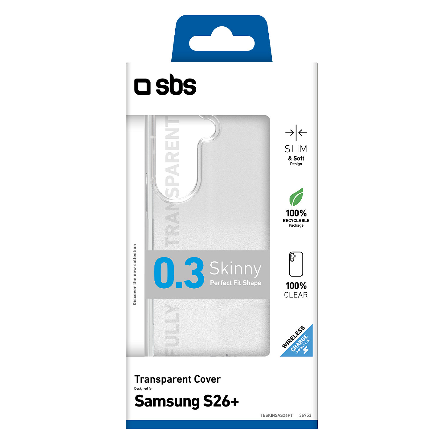 Maska za mobitel SBS Skinny Cover za SAMSUNG Galaxy S24+ (prozirna)-1