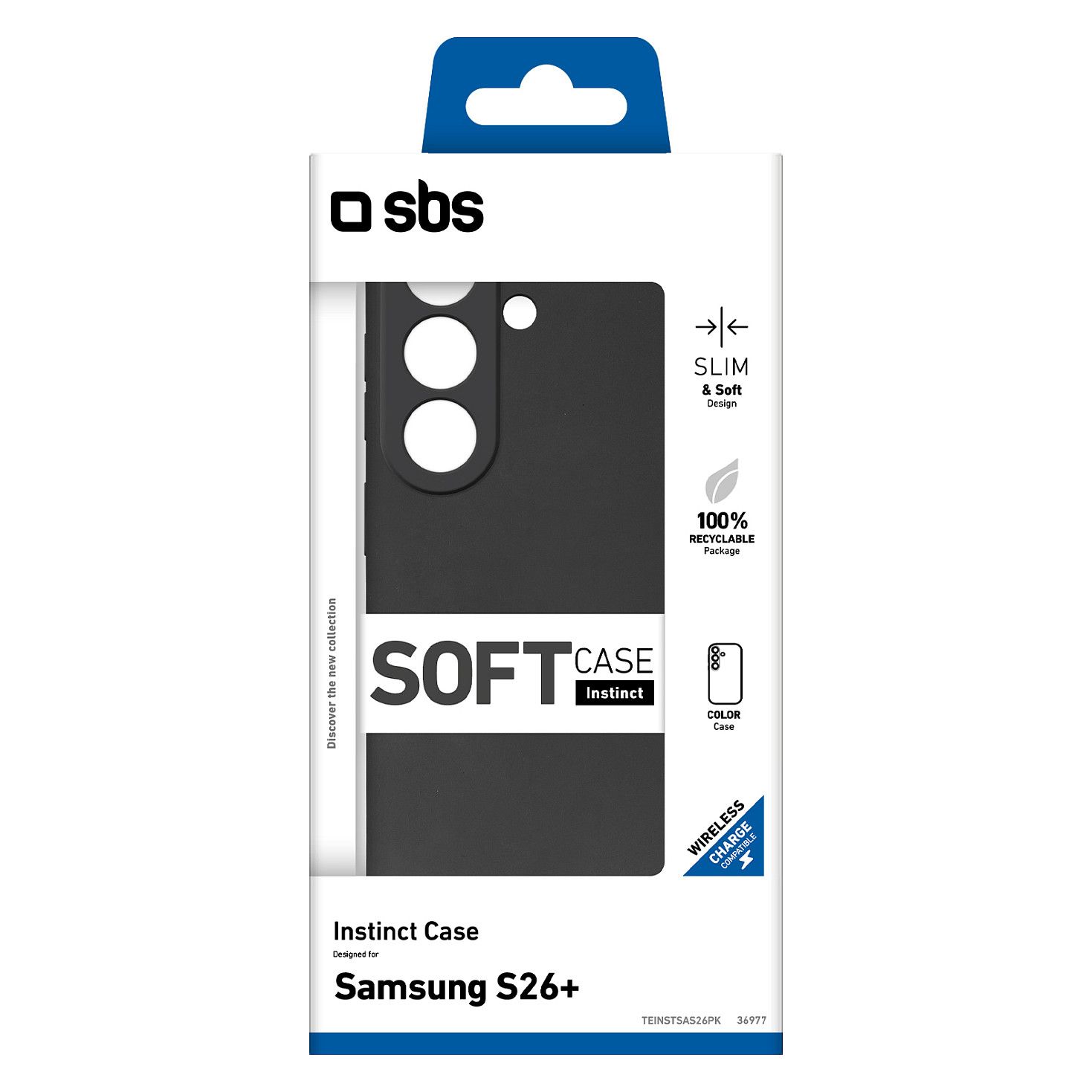 Maska za mobitel SBS Instinct Cover za SAMSUNG Galaxy S24+ (TPU, crna)-1
