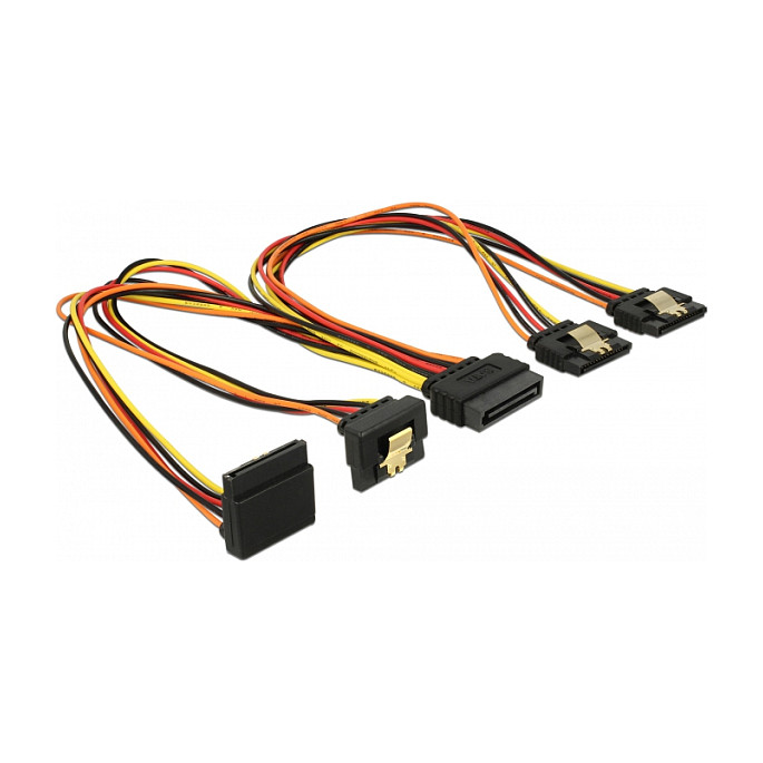 SATA kabel za napajanje DELOCK 60148 (15-pinski muški na 4x 15-pinski ženski, 30 cm)