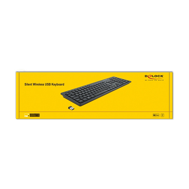 Bežična tipkovnica DELOCK 12004 (2.4 GHz, tihe tipke, DE layout)-3