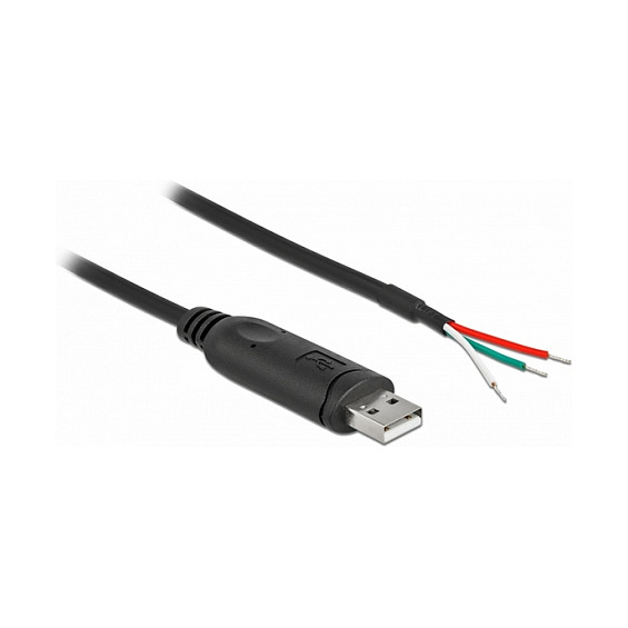 Delock Adapter kabel USB 2.0 na serijski RS-232 (3 otvorena kraja) 0.5m-0