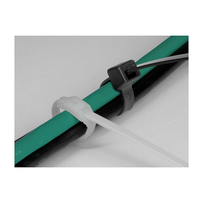 Vezice za kabele DELOCK 280 x 7.6 mm s ravnom glavom (100 kom, crne)-2