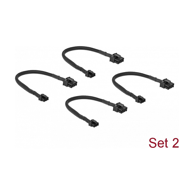 Set internih kabela za napajanje DELOCK za Mac Pro 2019 (6-pin PCIe na 8-pin PCIe / 6-pin PCIe na 2x SATA)-3