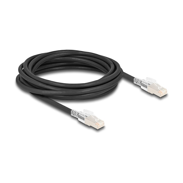 Mrežni kabel DELOCK RJ45 Cat.6A S/FTP (5m, LSZH, Secure Clips) crni-1