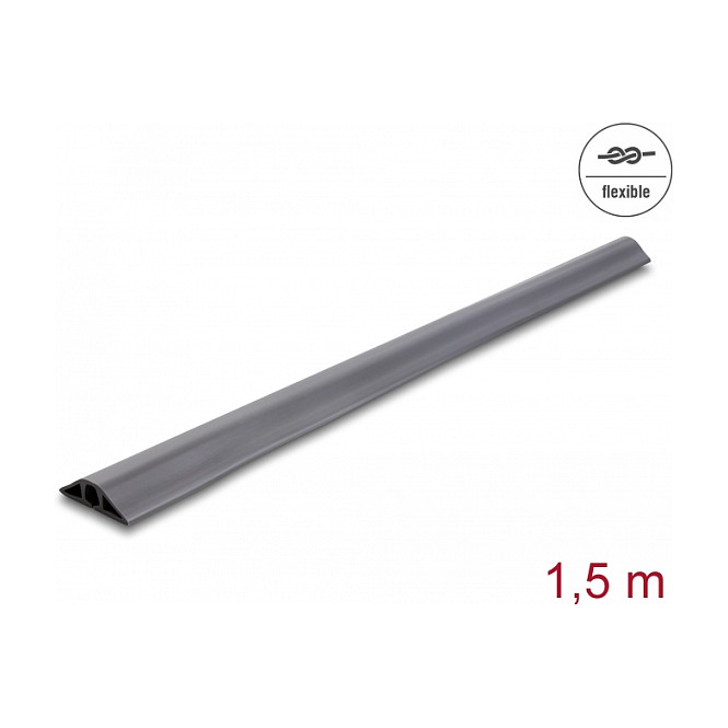 Kanalica za kablove DELOCK 20732 fleksibilna (50 x 13 mm, 1.5 m, samoljepljiva, siva)-1