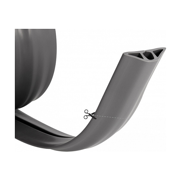 Kanalica za kablove DELOCK 20732 fleksibilna (50 x 13 mm, 1.5 m, samoljepljiva, siva)-2