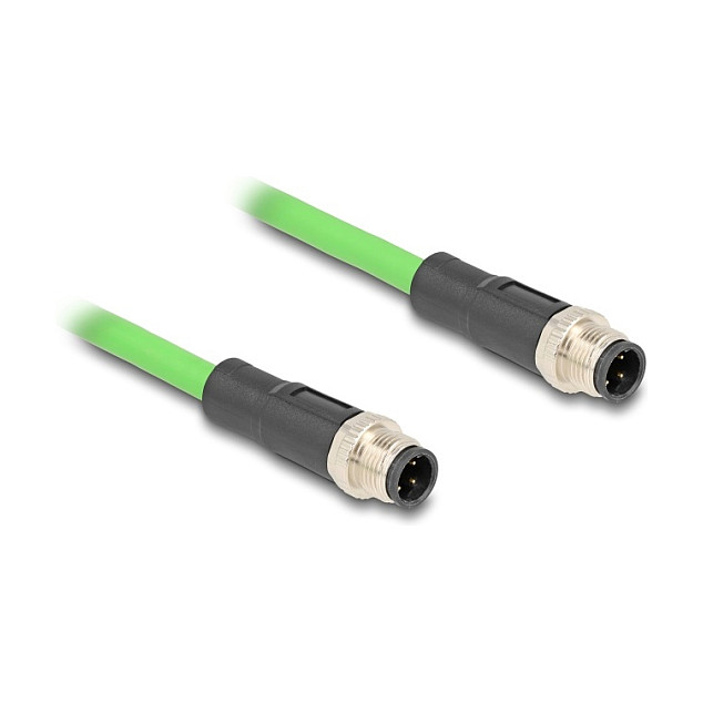 Mrežni kabel DELOCK M12 D-kodirani 4-pinski (M/M, PUR, 5m, IP67)-2