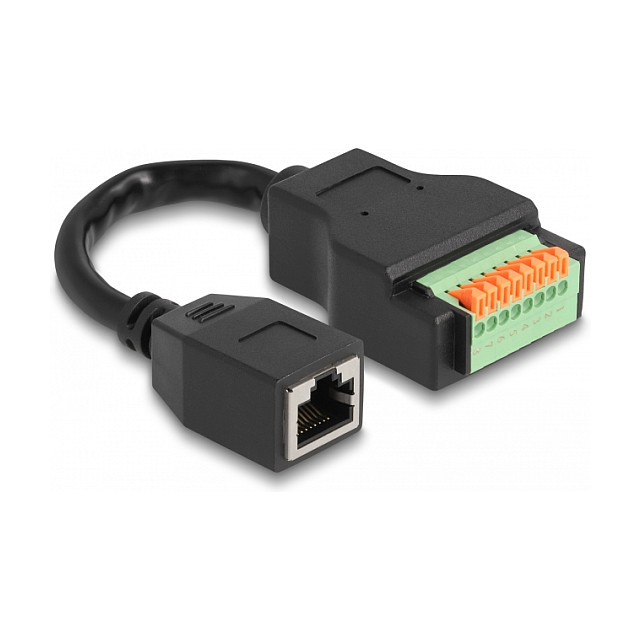RJ45 adapter DELOCK 66065 (Cat.5e, RJ45 na terminalni blok, 15 cm)-0