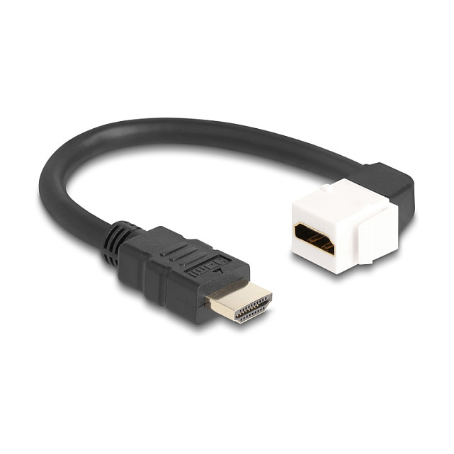 Keystone modul DELOCK 86974 (HDMI Ž/M, 90° kutni, 8K 60Hz, 20 cm)