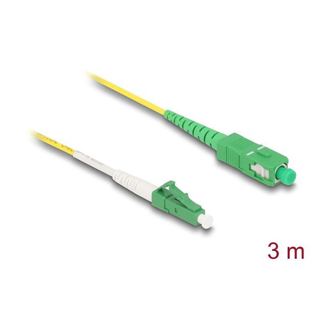 Optički kabel DELOCK LC-APC na SC-APC Simplex Singlemode OS2 3m-1