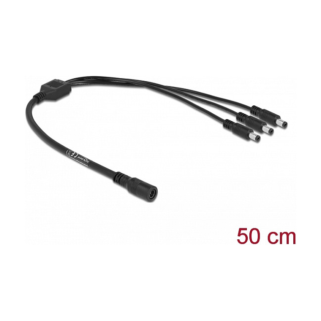 DC razdjelni kabel DELOCK 83021 (5.5 x 2.1 mm, 1x ženski na 3x muški, 20 cm)-1