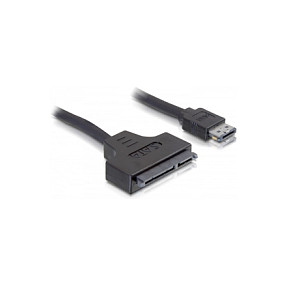 Kabel DELOCK eSATApd 12V na SATA 22-pin (za 2.5"/3.5" HDD/SSD, 0.5m)