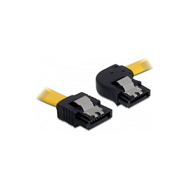 SATA kabel DELOCK 82496 (30 cm, 6 Gb/s, ravni na desni kutni konektor) žuti-0