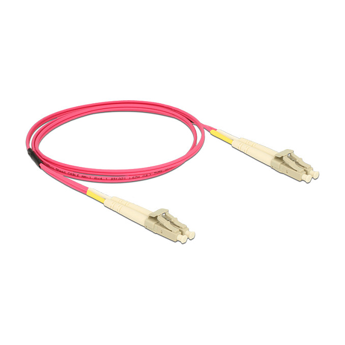 Optički kabel DELOCK LC/LC Duplex Multimode OM4 1m (50/125 µm, LSZH)
