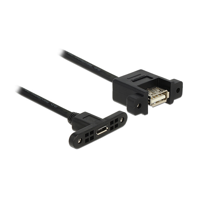 Kabel za ugradnju DELOCK USB 2.0 Micro-B (Ž) na USB 2.0 Tip-A (Ž), 25 cm-0