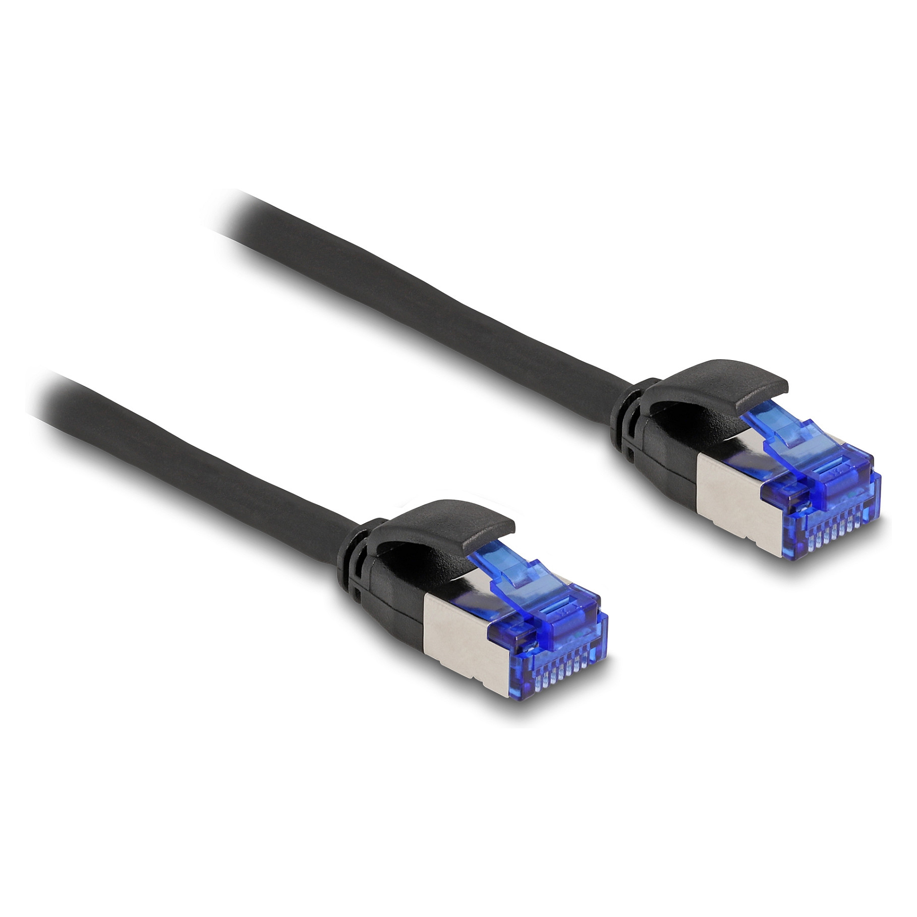 Mrežni kabel DELOCK Cat.6A S/FTP Slim (1 m, crni)