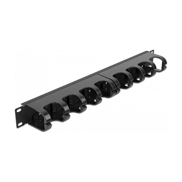 Panel za kabele DELOCK 19" 1U s 10 prstenova (66849)