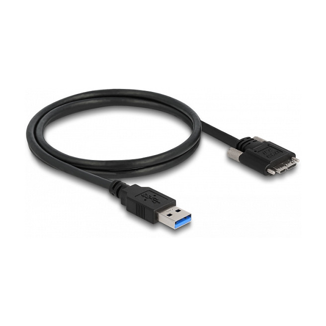 USB kabel DELOCK USB-A na Micro-B s vijcima 1m (5 Gbps)-0