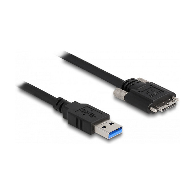USB kabel DELOCK USB-A na Micro-B s vijcima 1m (5 Gbps)-1