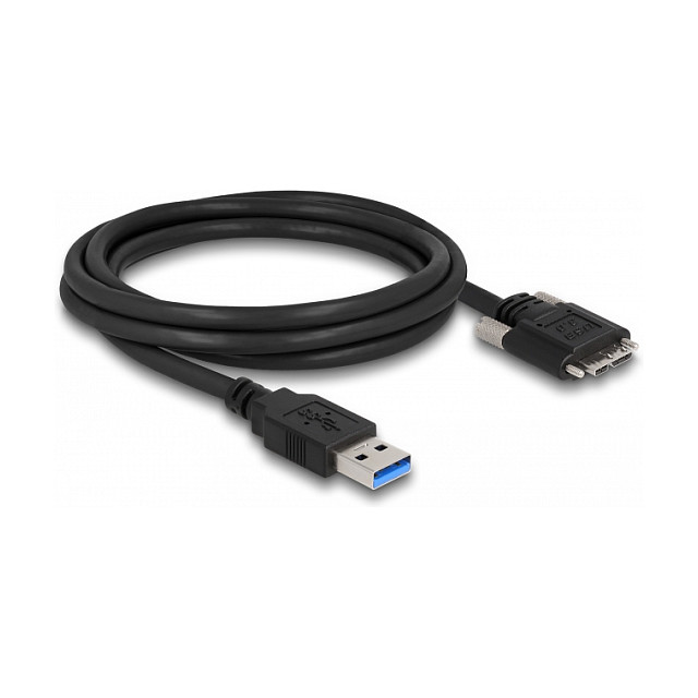 USB kabel DELOCK 87800 (USB-A na Micro-B, 5 Gbps, s vijcima, 2 m)-1
