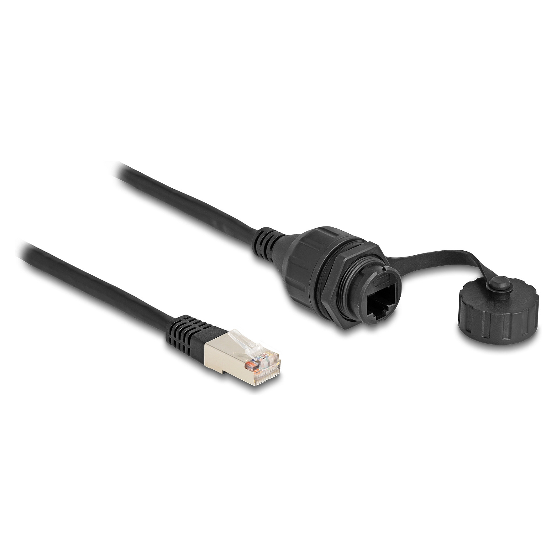 Kabel DELOCK RJ50 M/Ž produžni za ugradnju 87893 (20 cm, IP67, Cat.5e)-0