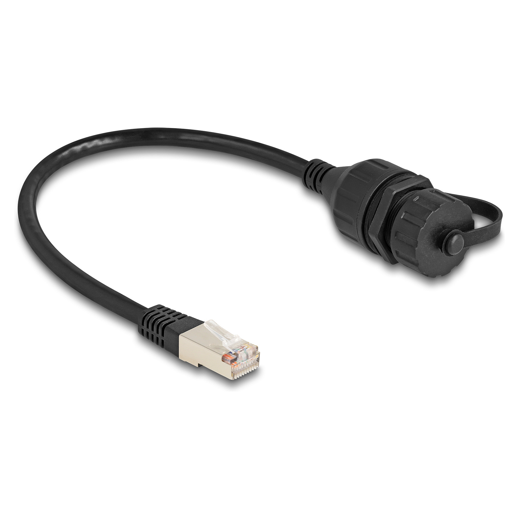 Kabel DELOCK RJ50 M/Ž produžni za ugradnju 87893 (20 cm, IP67, Cat.5e)-1
