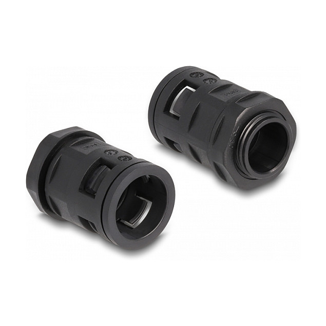 Set za zaštitu kabela DELOCK 60465 (2 m, Ø 21.2 mm, 2x PG16 priključak) crni-1