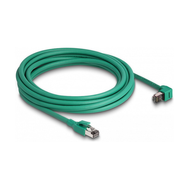 Mrežni kabel DELOCK RJ45 PROFINET Cat.5e (5m, SF/UTP, 90° kutni konektor)-0