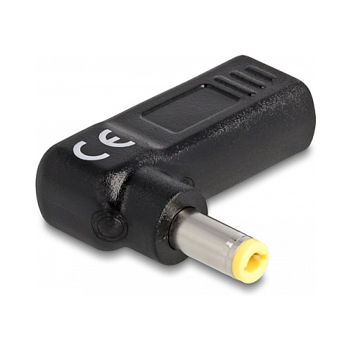 Delock Adapter USB-C na DC 5.5x2.5mm (kutni 90°, 60W) za punjenje laptopa-1