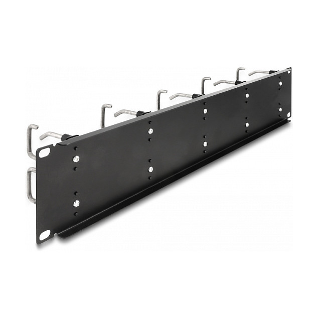 Panel za organizaciju kablova DELOCK 19" 2U s 10 metalnih nosača (66919)-1