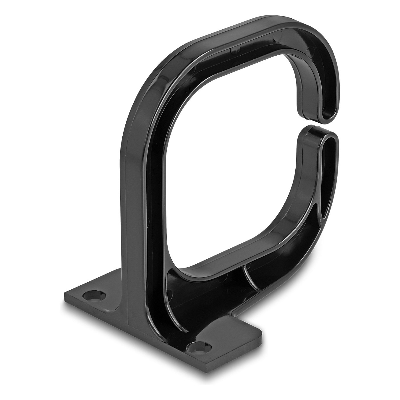 Nosač za kabele DELOCK 66979 (83 x 60 mm, s montažnom pločom) crni-1