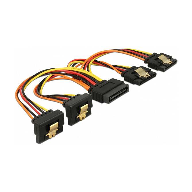 Kabel za napajanje DELOCK 60150 SATA 15-pin (M) na 2x SATA 15-pin (Ž) 15 cm-0