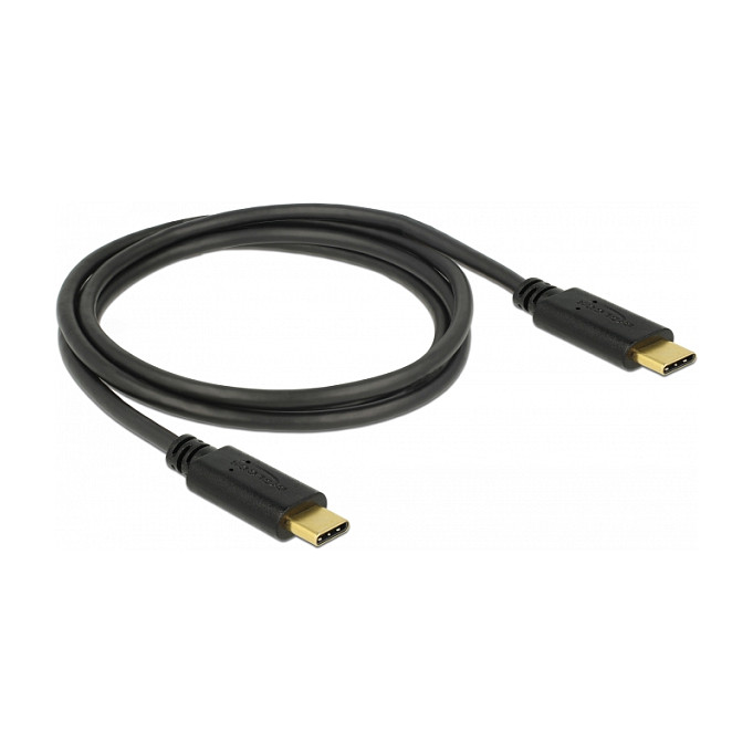 USB-C kabel DELOCK 83323 (USB 2.0, 1 m, PD 100W, 5A, E-Marker)